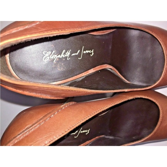 ELIZABETH AND JAMES 'Blink' Sz 5 Pink Mauve Leather Hidden Platform 5 1/4" Heel - Picture 11 of 12